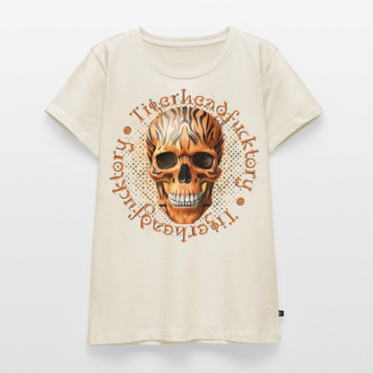 Tiger Skull Design – Frauen Premium T-Shirt - Naturweiß