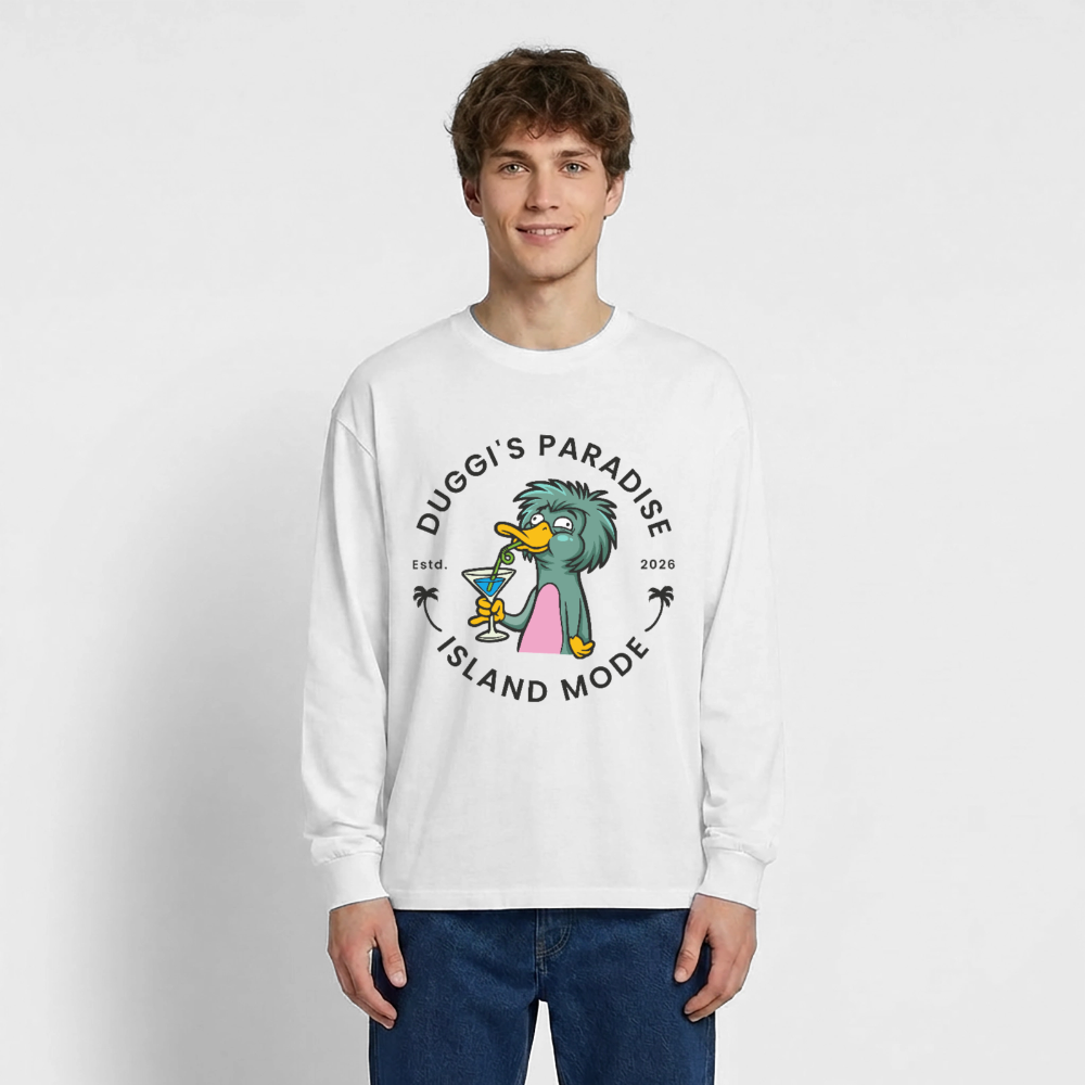Doggies Paradise Design – Oversized Langarmshirt - Weiß