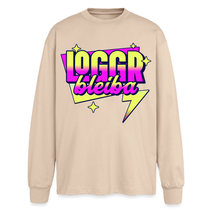 Logger bleibt Design – Oversized Langarmshirt - Sand