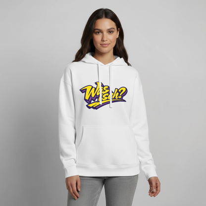 Was isch? Design – Oversized Unisex Hoodie - Weiß