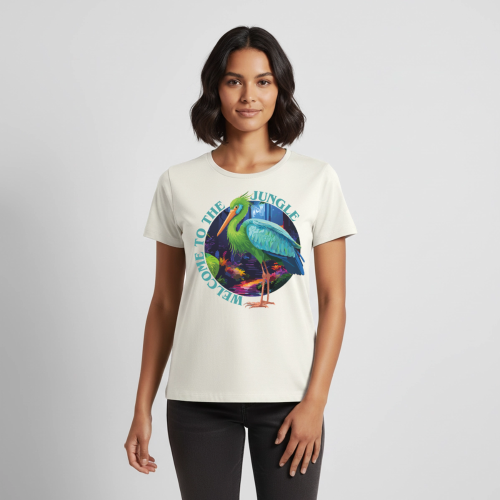Jungle Design – Frauen Premium T-Shirt - Naturweiß
