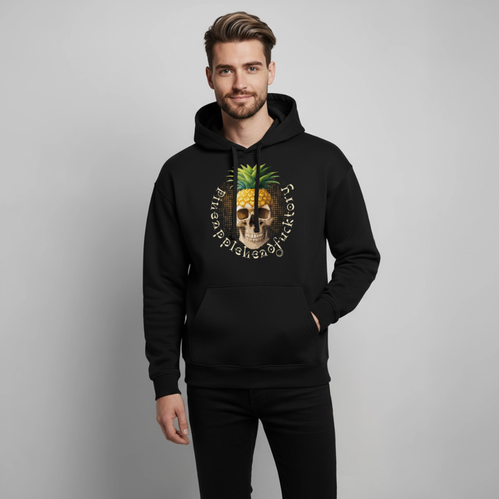 Pineapple Skull Design - Oversized Unisex Hoodie - Schwarz