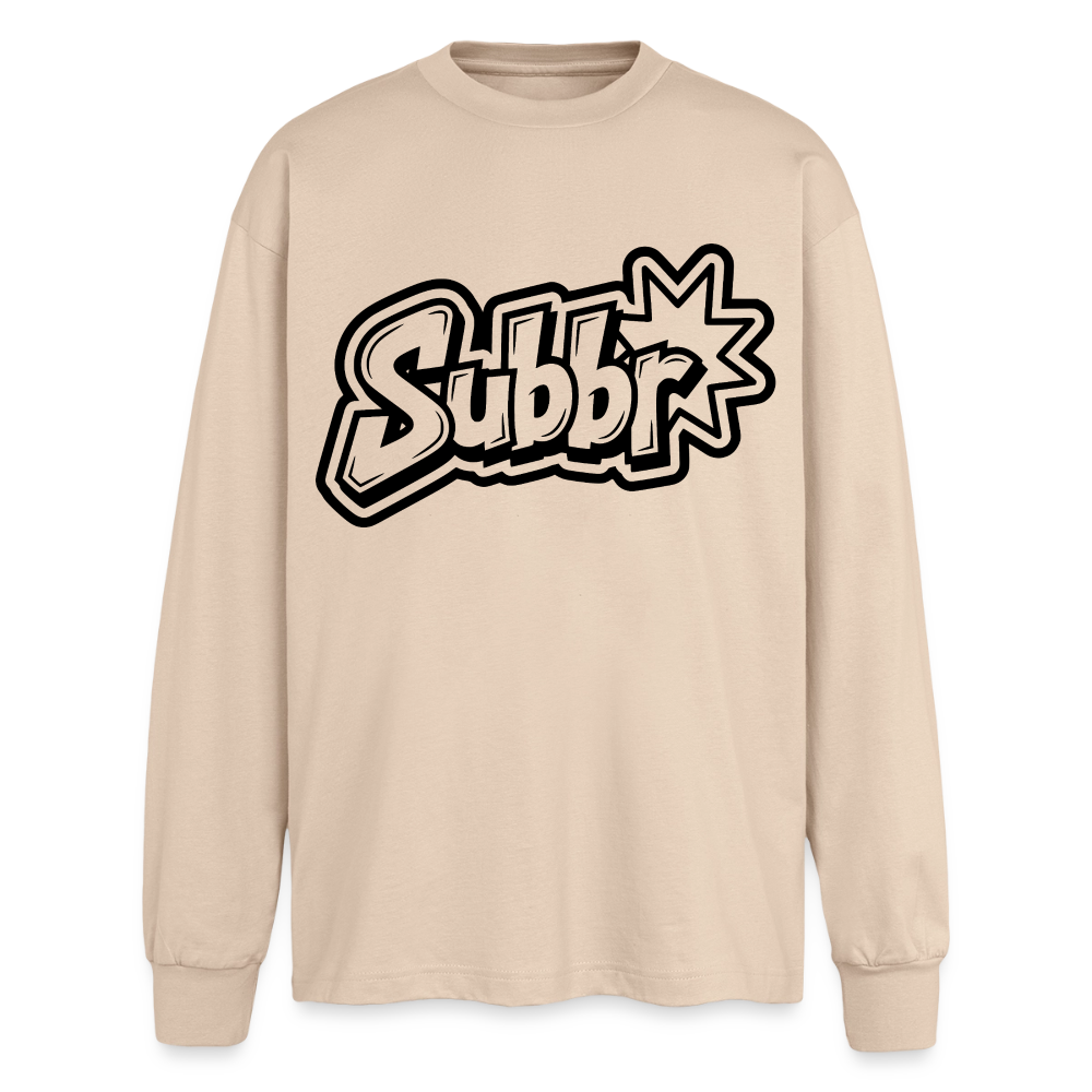 Subbr Design – Oversized Langarmshirt - Sand