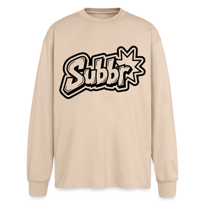 Subbr Design – Oversized Langarmshirt - Sand