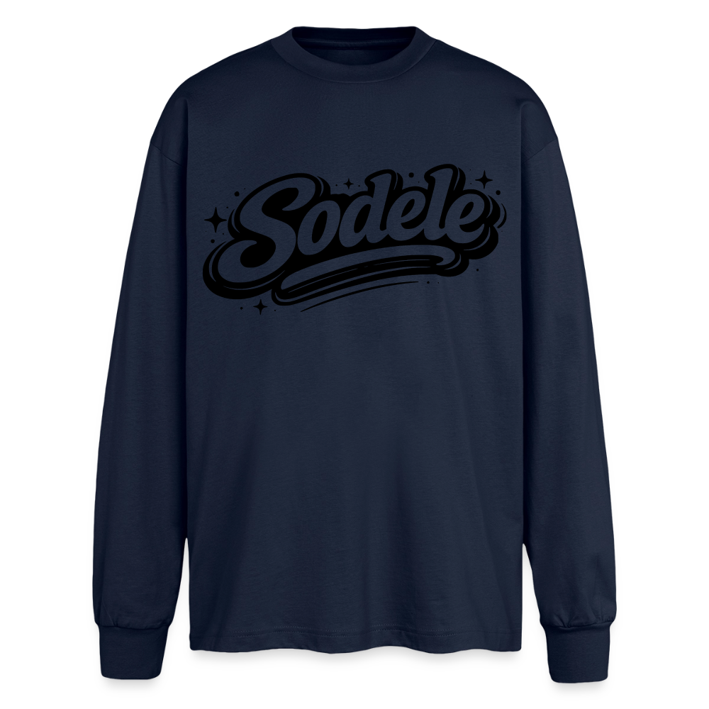 Sodele Design – Oversized Langarmshirt - Navy