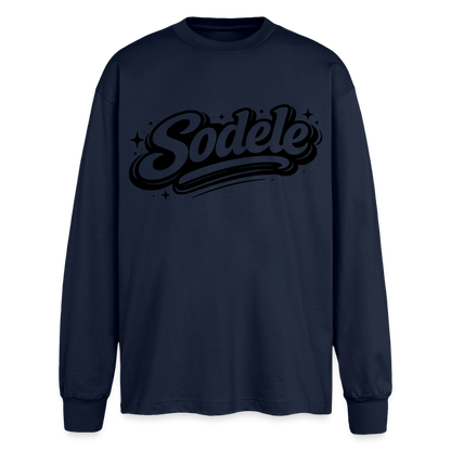 Sodele Design – Oversized Langarmshirt - Navy