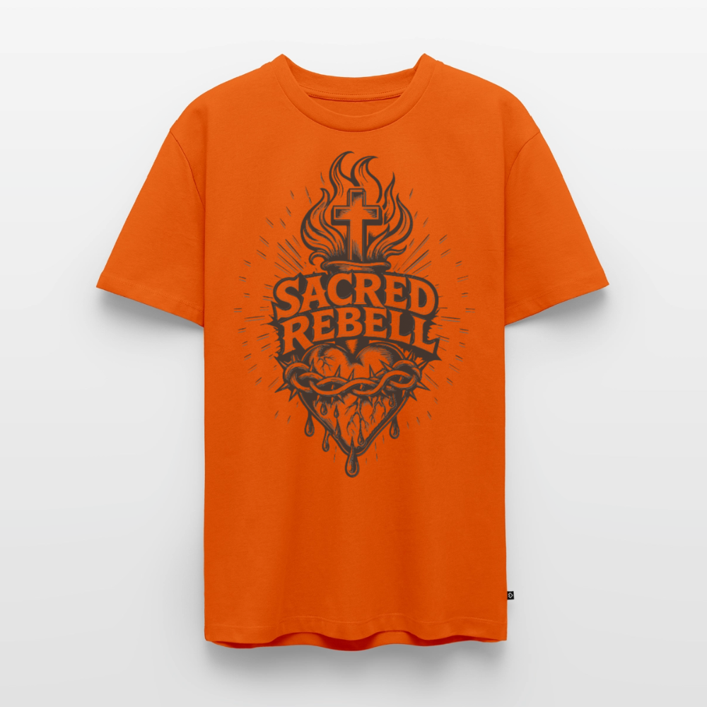 Sacred Rebell Design – Männer Premium T-Shirt - Orange 