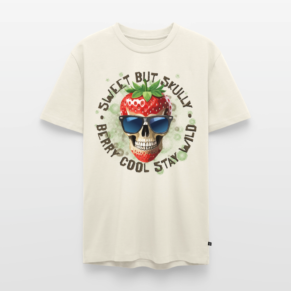 Strawberry Skull Design – Männer Premium T-Shirt - Naturweiß