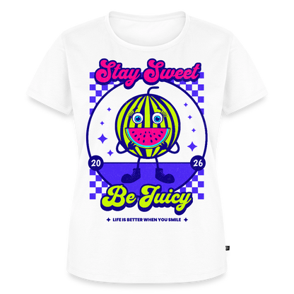 Stay Sweet Design – Frauen Premium T-Shirt - Weiß