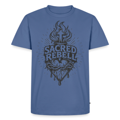 Sacred Rebell Design – Männer Premium T-Shirt - Taubenblau