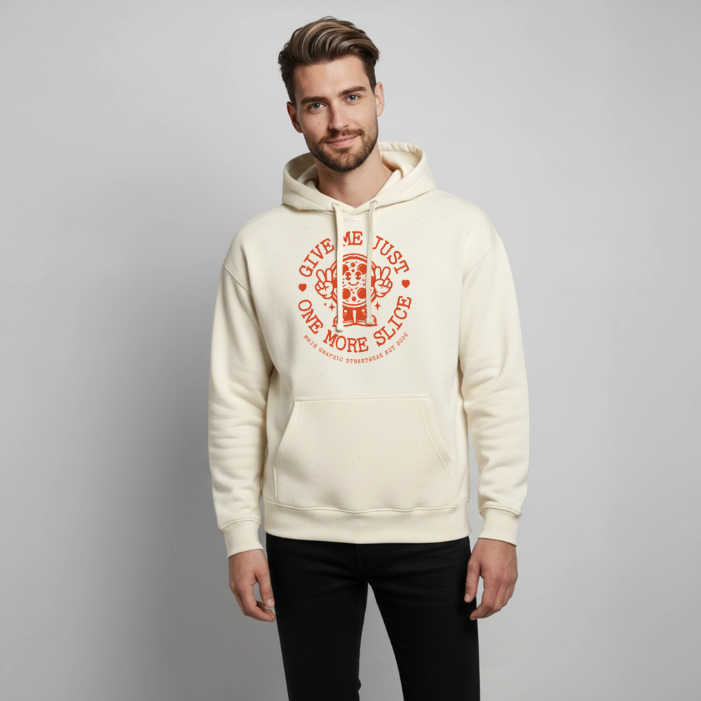 Pizza Design – Oversized Unisex Hoodie - Natur