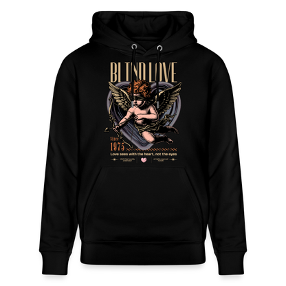 Blind Love Design – Unisex Bio-Hoodie - Schwarz
