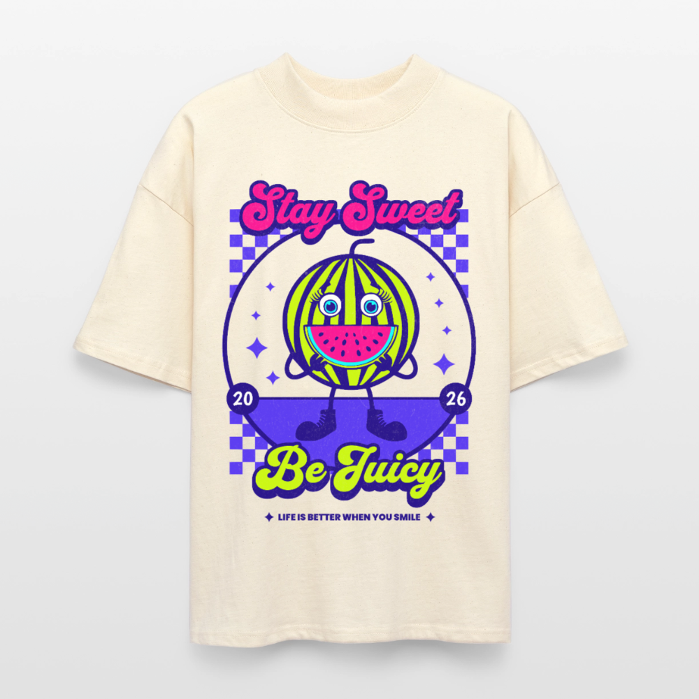 Stay Sweet Design – Oversized Unisex Bio T-Shirt - Natur