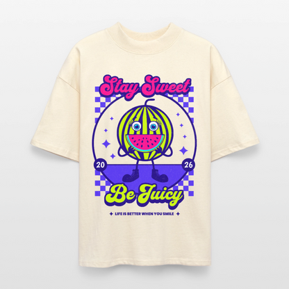 Stay Sweet Design – Oversized Unisex Bio T-Shirt - Natur