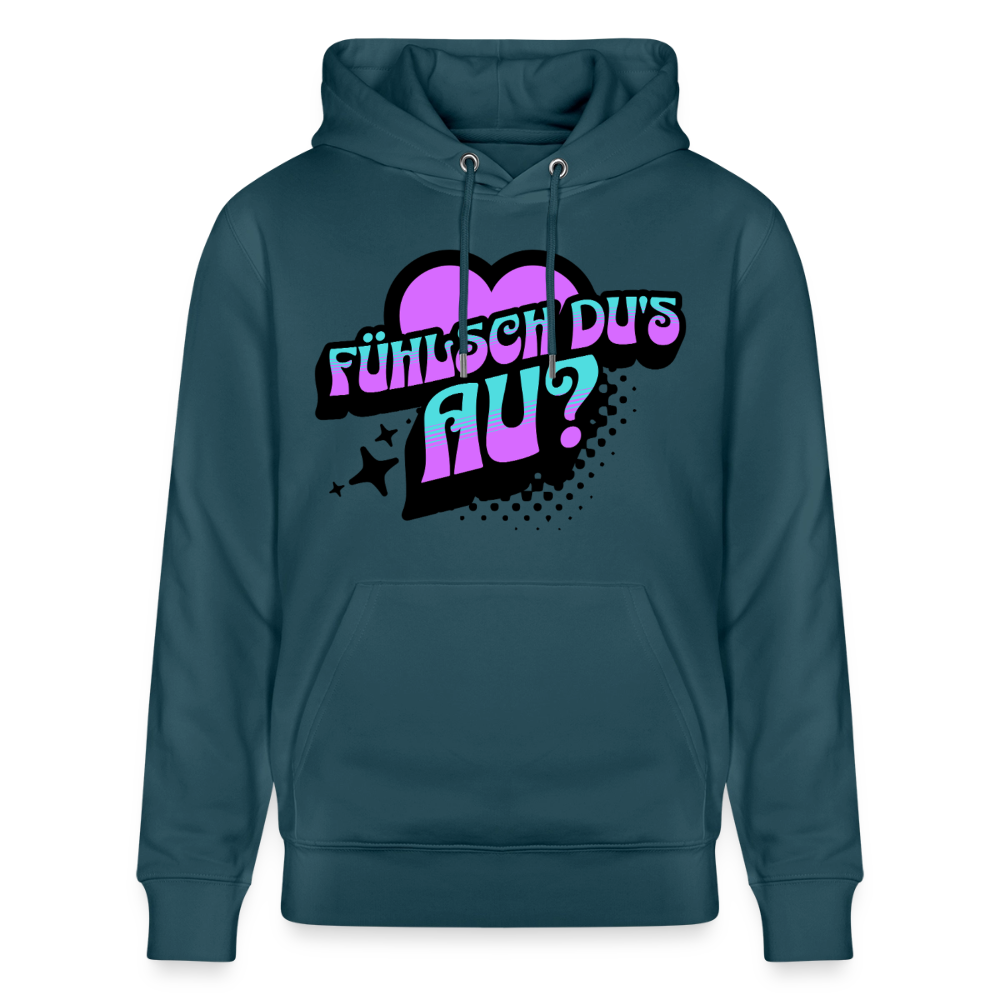 Fühlsch du‘s au Design – Unisex Bio-Hoodie - Dunkles Petrol