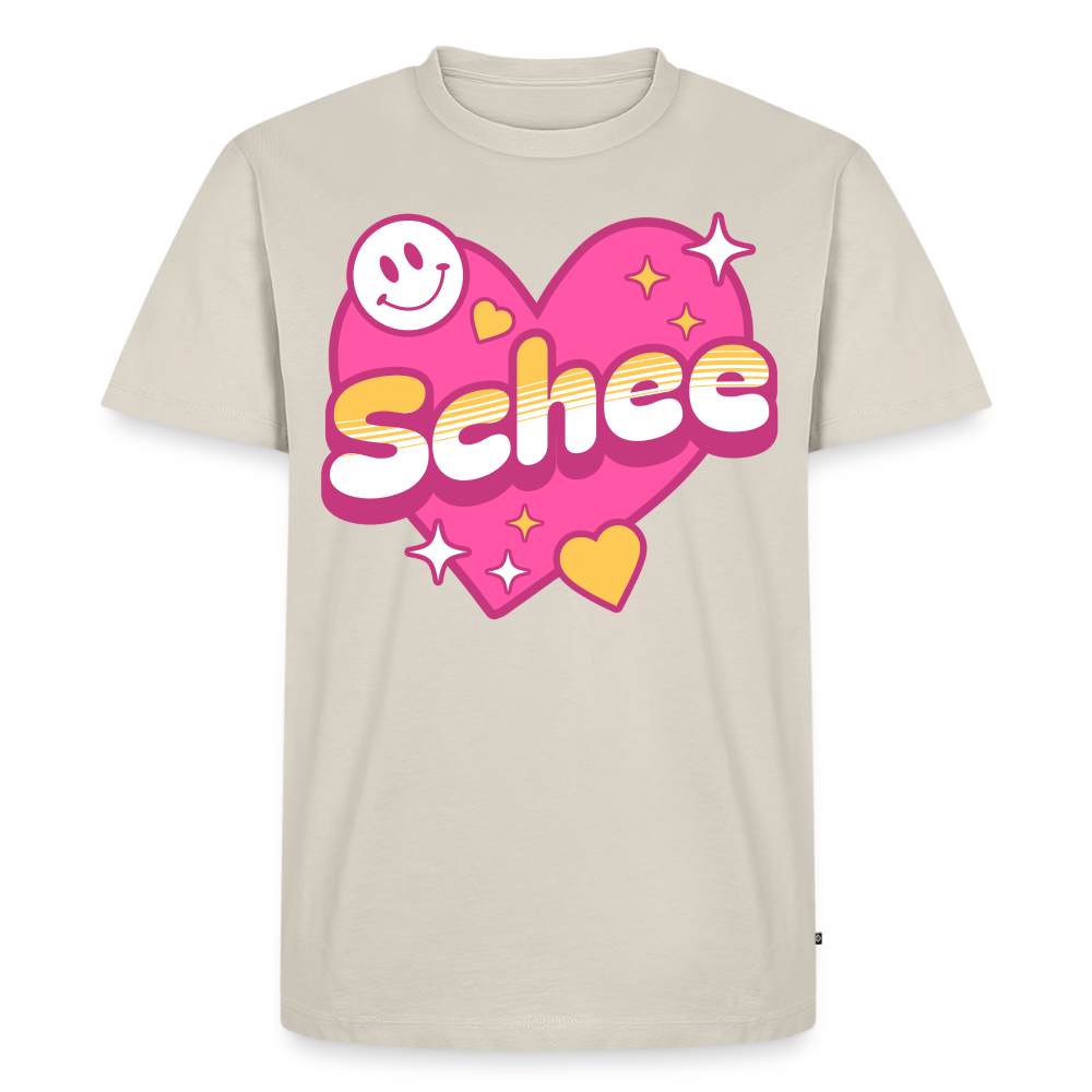 Schnee Design – Männer Premium T-Shirt - Beige