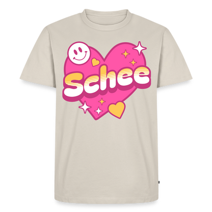 Schnee Design – Männer Premium T-Shirt - Beige