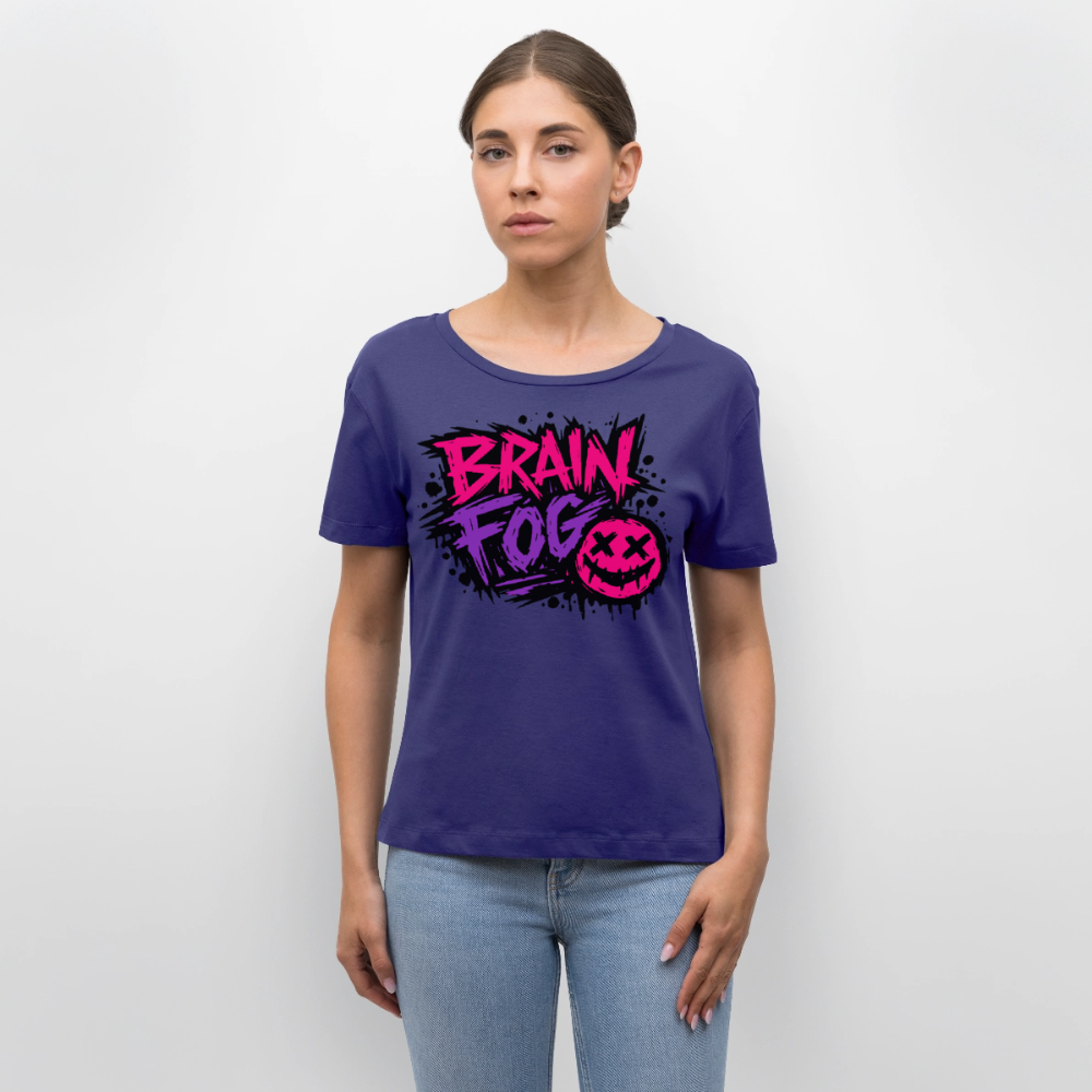 Brain Fog design – Rundhals Frauen Bio-T-Shirt - Dämmerung