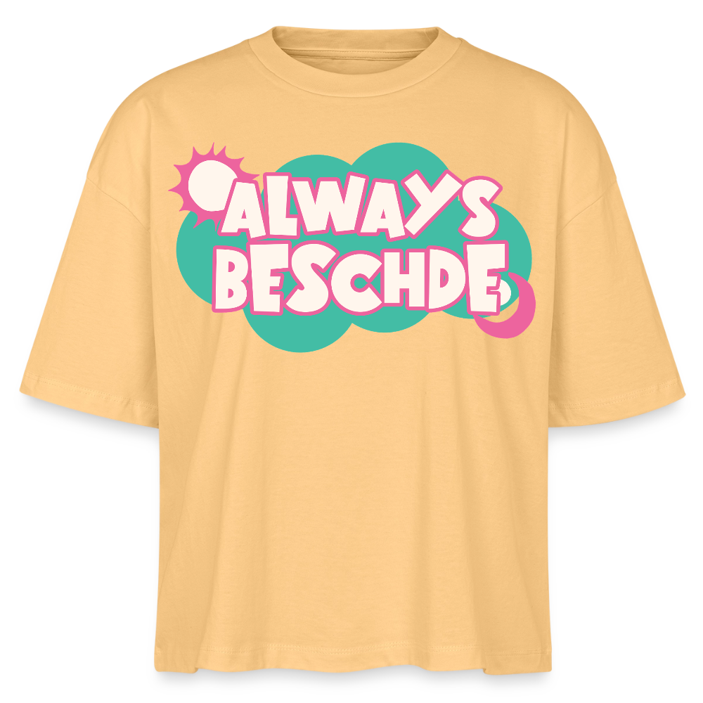 Always Beschde Design – Frauen Boxy Bio-T-Shirt - Mispel