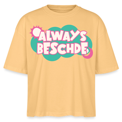 Always Beschde Design – Frauen Boxy Bio-T-Shirt - Mispel