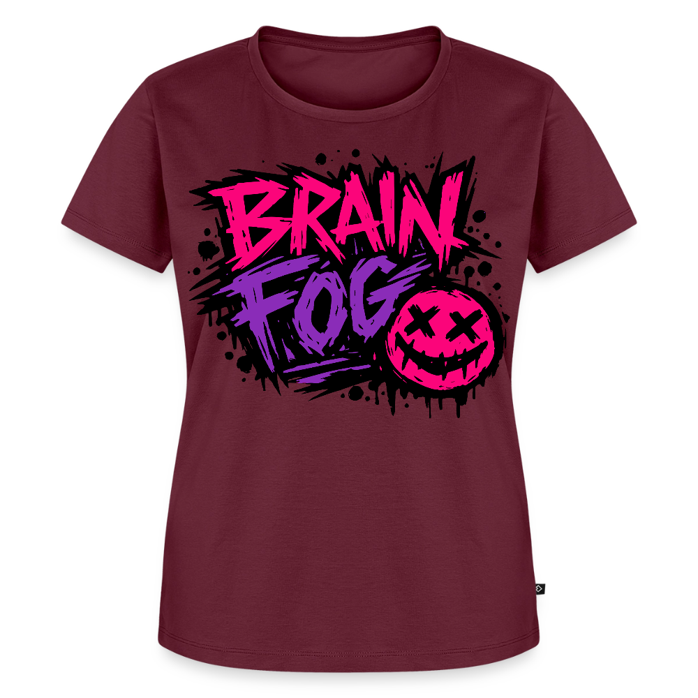 Brain Fog Design – Frauen Premium T-Shirt - Burgunderrot