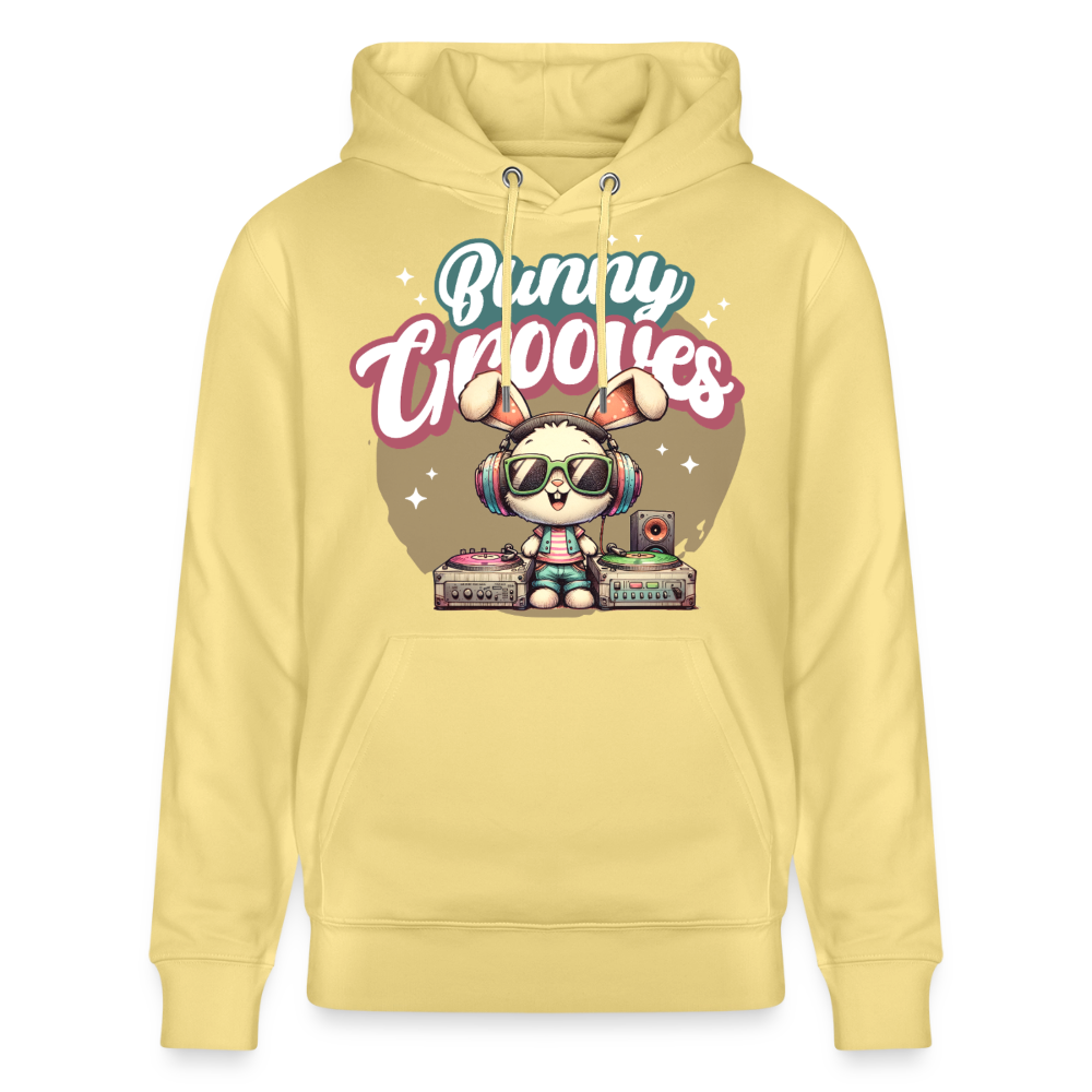 Bunny Grooves Design – Unisex Bio-Hoodie - Gelb Viva 