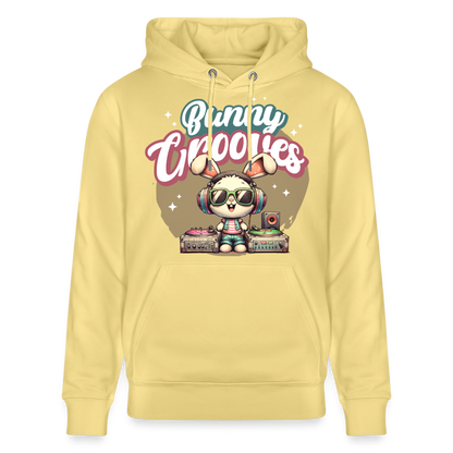 Bunny Grooves Design – Unisex Bio-Hoodie - Gelb Viva 