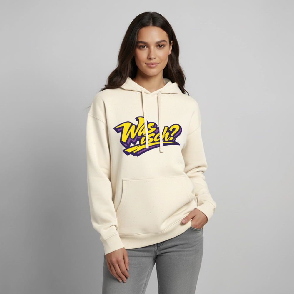 Was isch? Design – Oversized Unisex Hoodie - Natur