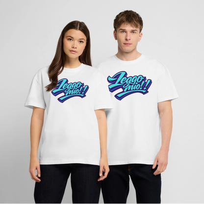 Leggomio Design – Oversized Unisex Bio T-Shirt - Weiß