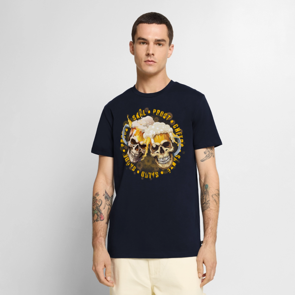 Party Skull Design – Männer Premium T-Shirt - Navy
