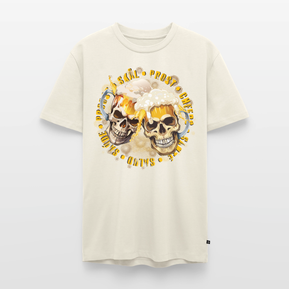 Party Skull Design – Männer Premium T-Shirt - Naturweiß