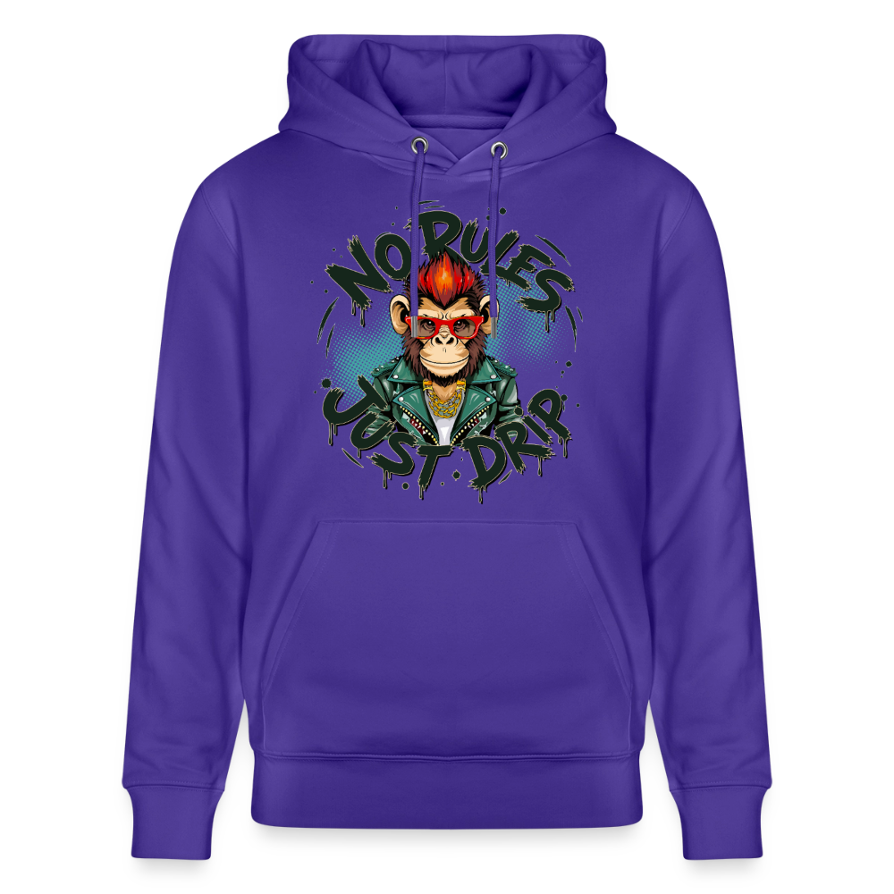Monkey No Rules Design – Unisex Bio-Hoodie - Purple Love 