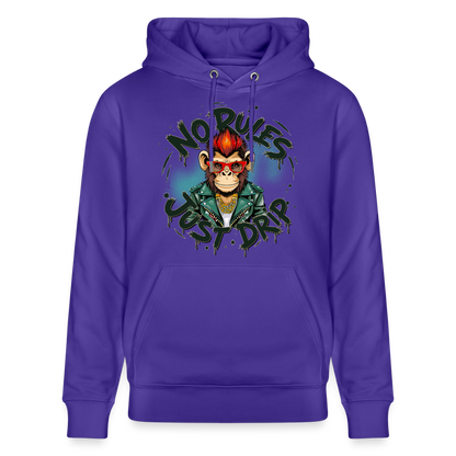 Monkey No Rules Design – Unisex Bio-Hoodie - Purple Love 