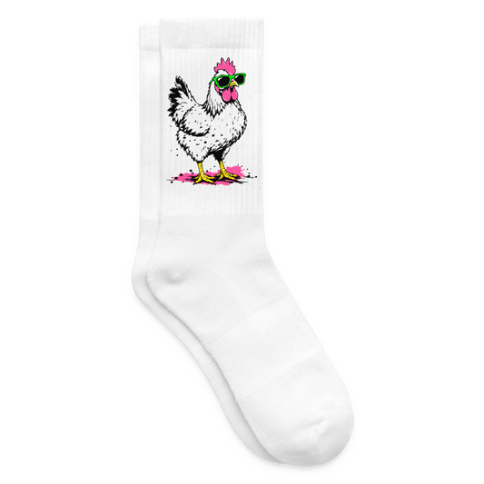 Street Chicken Design – Tennissocken - Weiß