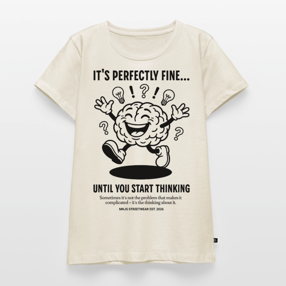 Brain Design – Frauen Premium T-Shirt - Naturweiß