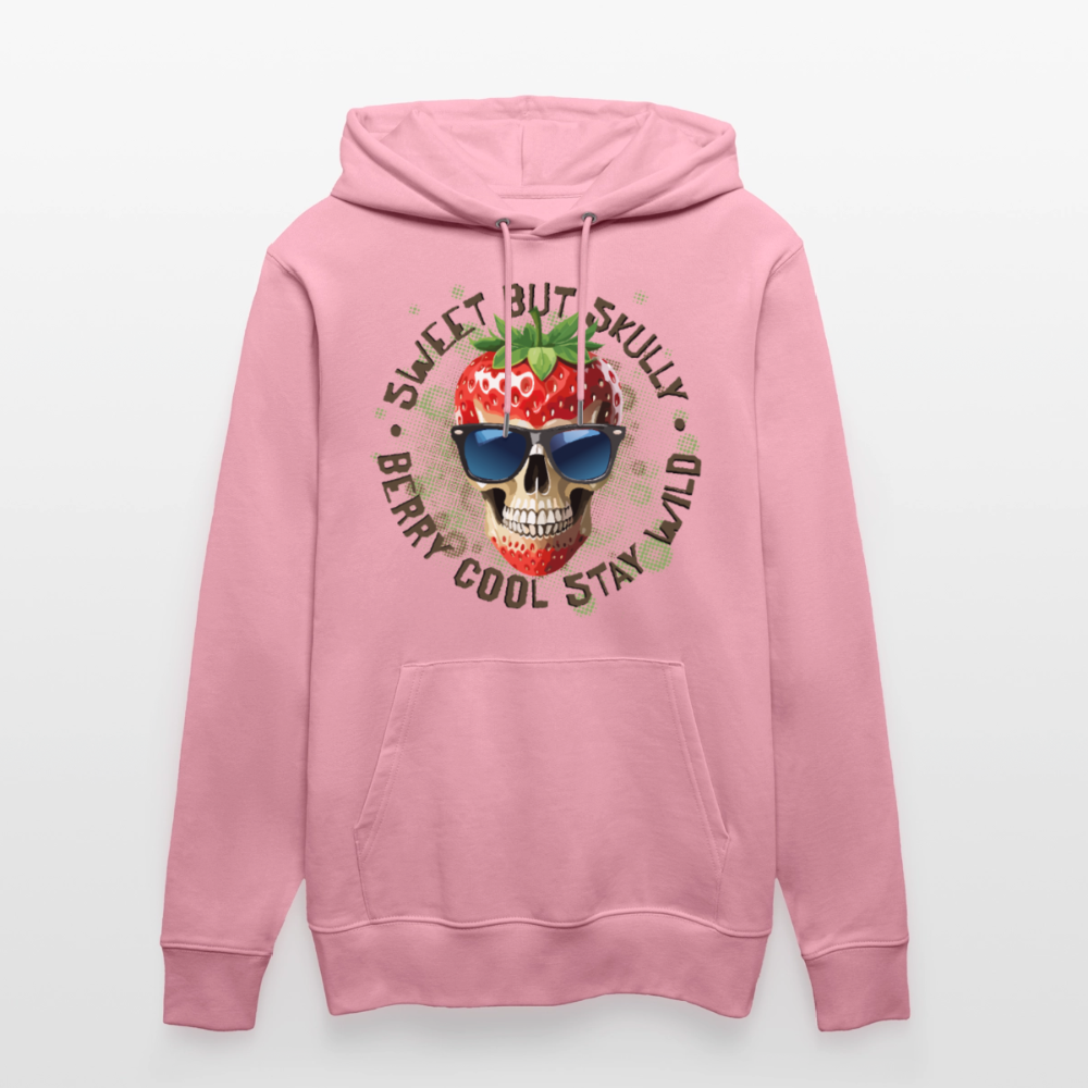 Strawberry Skull Design – Unisex Bio-Hoodie - Lila Traum