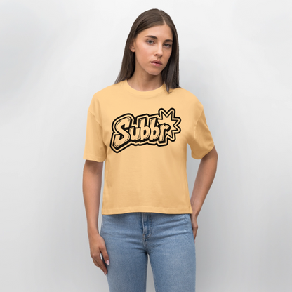 Subbr Design – Frauen Boxy Bio-T-Shirt - Mispel