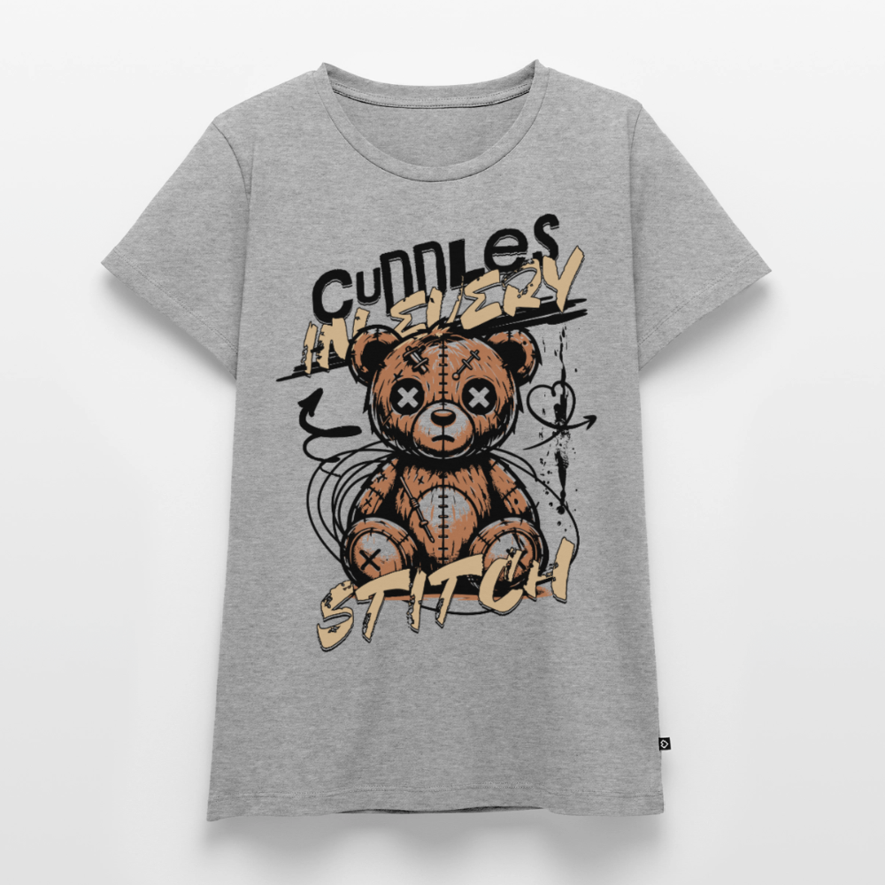 Bear Design – Frauen Premium T-Shirt - Grau meliert