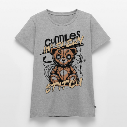 Bear Design – Frauen Premium T-Shirt - Grau meliert