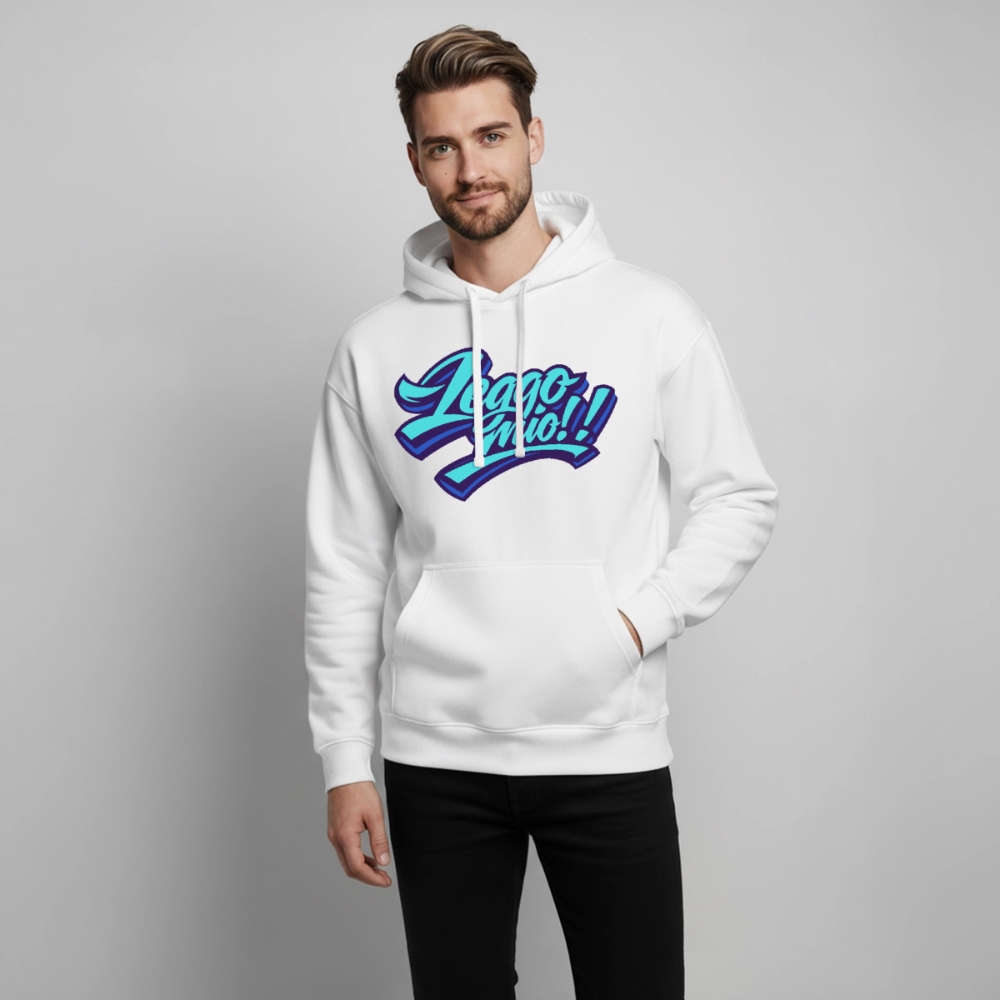 Leggomio Design – Oversized Unisex Hoodie - Weiß