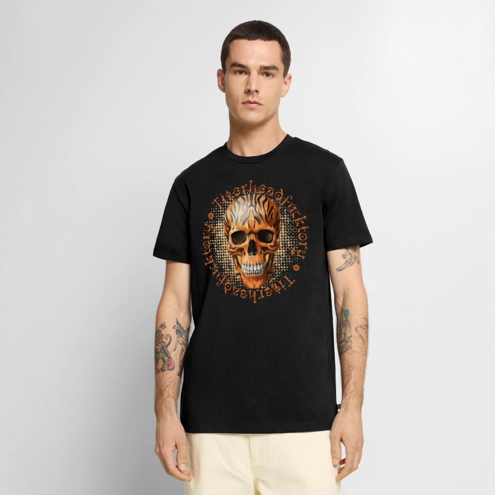 Tiger Skull Design – Männer Premium T-Shirt - Schwarz