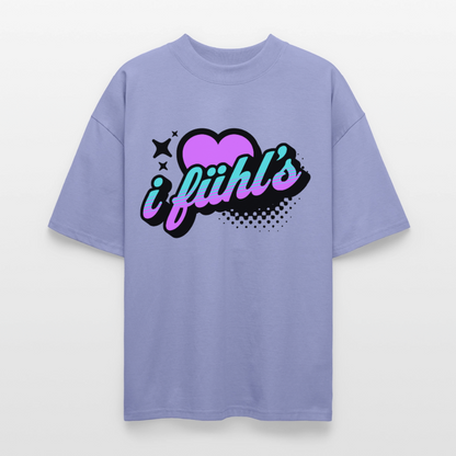 i fühl‘s Design – Oversized Unisex Bio T-Shirt - Violett