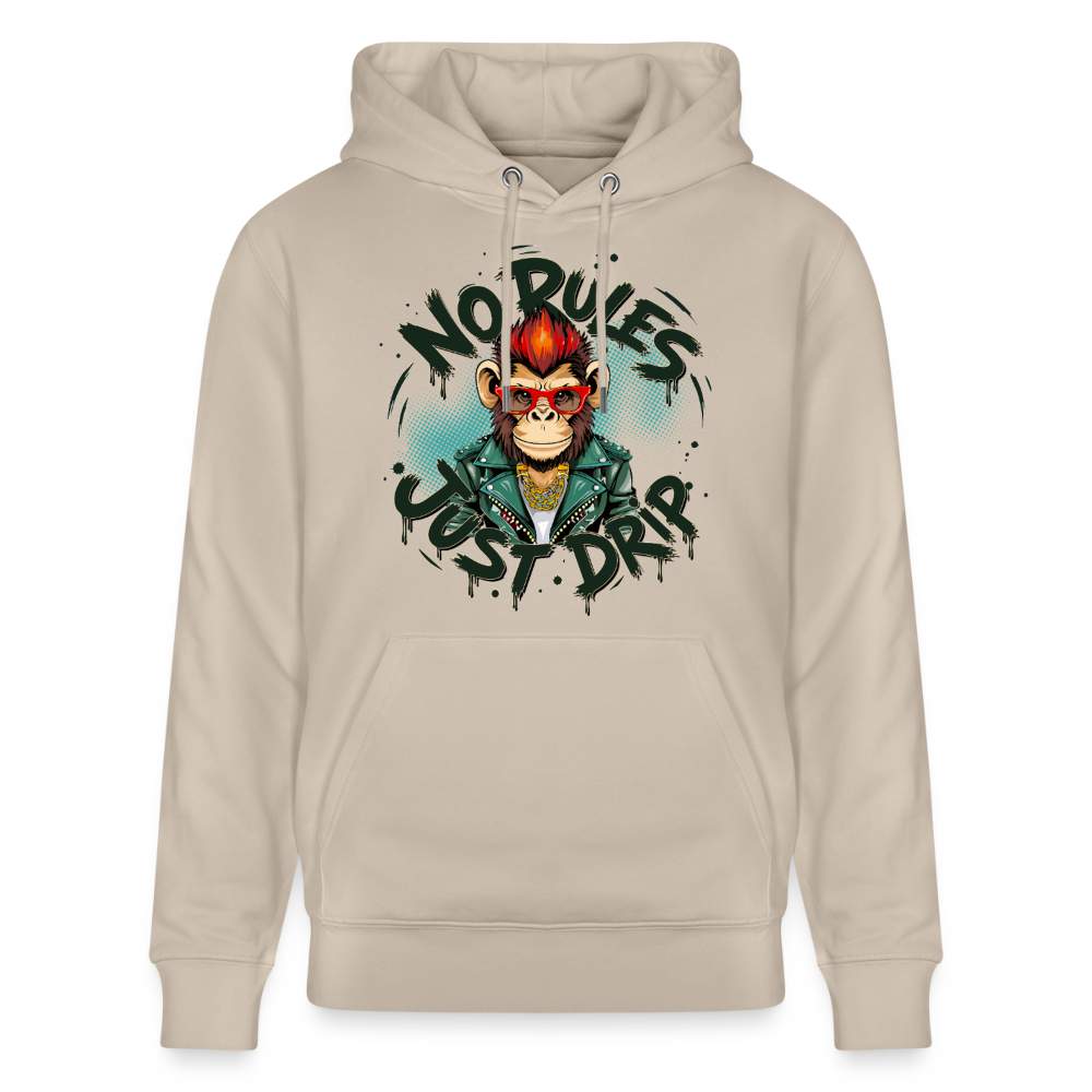 Monkey No Rules Design – Unisex Bio-Hoodie - Beige