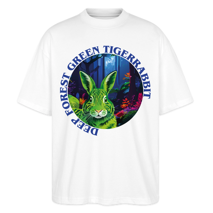 Tiger Rabbit Design – Oversized Unisex Bio T-Shirt - Weiß