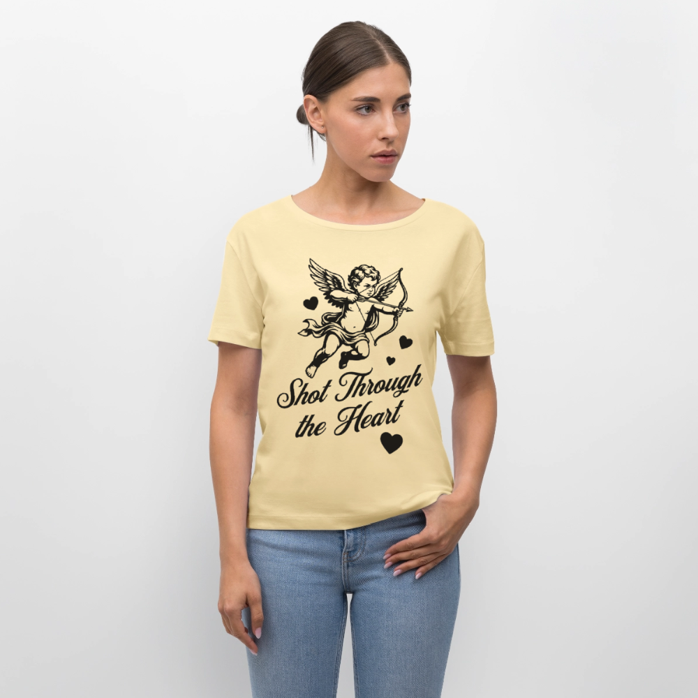 Amor Design – Rundhals Frauen Bio-T-Shirt - Creme