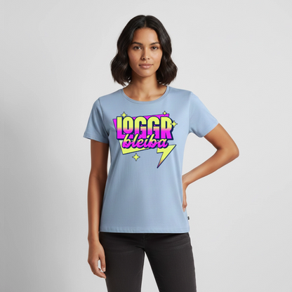Logo bleibt Design – Frauen Premium T-Shirt - Hellblau