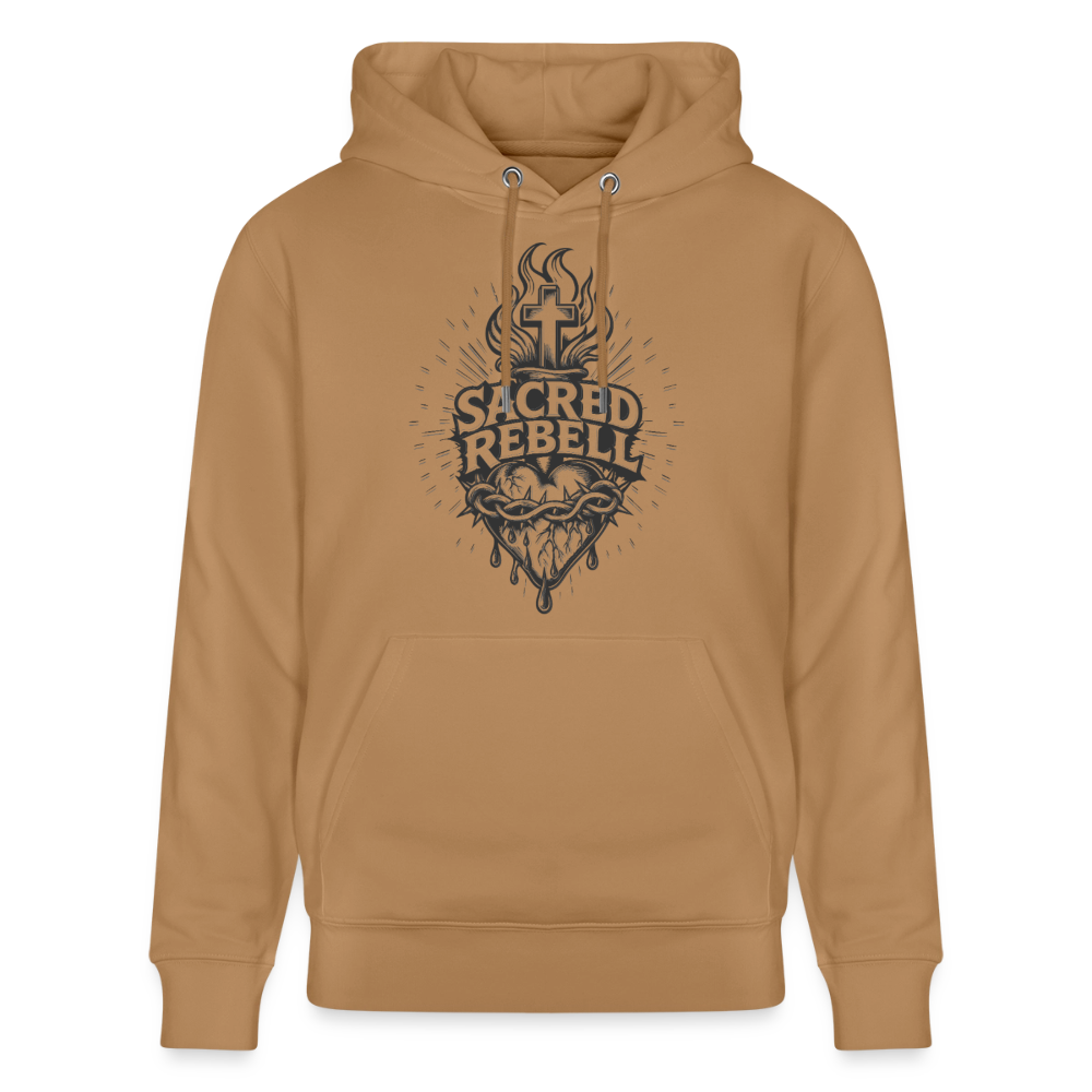 Sacred Rebell Design – Unisex Bio-Hoodie - Karamell 