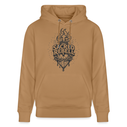 Sacred Rebell Design – Unisex Bio-Hoodie - Karamell 