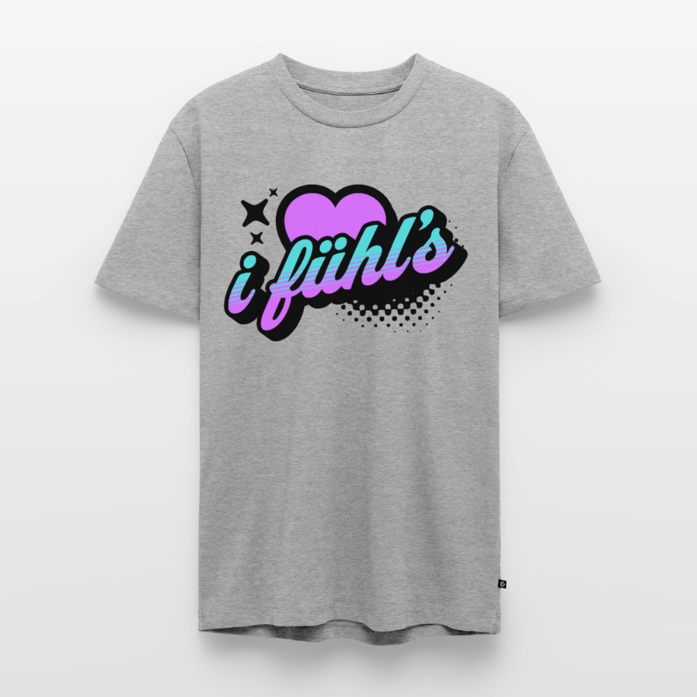 i fühl‘s Design – Männer Premium T-Shirt - Grau meliert