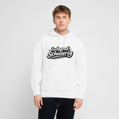Isch grad schwierig Design – Unisex Bio-Hoodie - Weiß